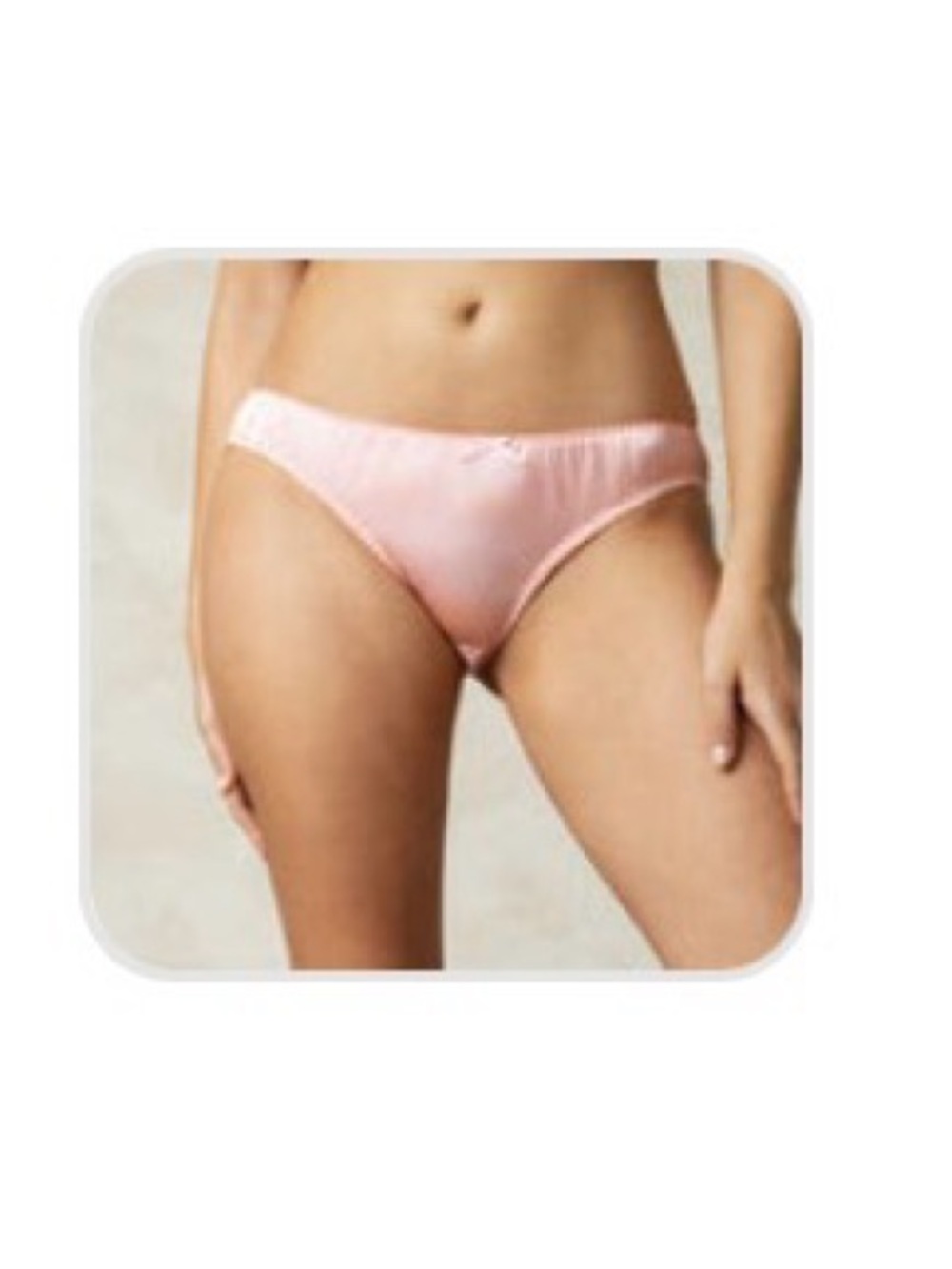 Silk Silky Pure Silky Pink Bow Panty